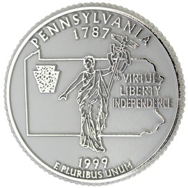 State Quarter Magnet - Pennsylvania