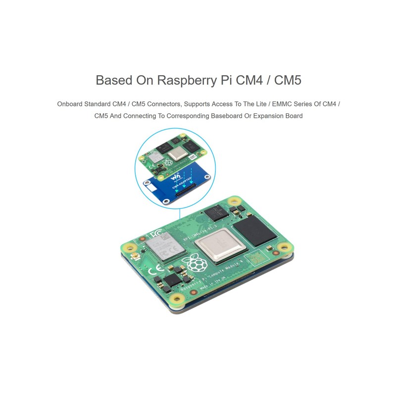 CM5 / CM4 Interface Protection Adapter Board, Compatible with Raspberry