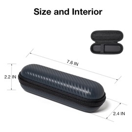 Nincha Compact Travel Trimmer Case for Hybrid Electric Trimmer and Shaver, Face + Body Groomer QP2724/90, QP2834/70, QP1924/70, QP6531/70, QP4631/90, Hard Carrying Case, Gray