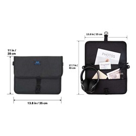 Nakustab Attaches to Airline Seat and Car Seat Pocket, Seat Back Organizer & Storage, Travel Essentials for Flying (Black)