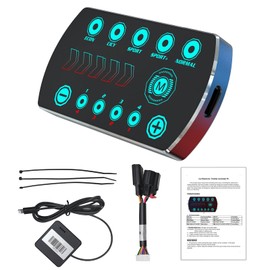 Qagea Throttle Response Controller 10 Drive Modes Smart Electronic Racing Accelerator Compatible with 2019+ Dodge Ram 1500, 2018+ Jeep Wrangler JL, 2020+ Jeep Gladiator JT