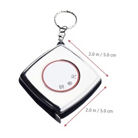 Operitacx Stainless Steel Measuring Tape Keychain Retractable Ruler for Home Decoration Construction and Woodworking Portable and Reliable Tape Measure Tool