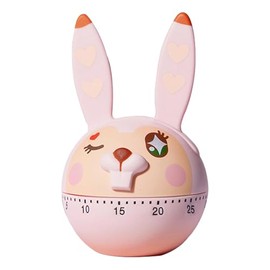 Mechanical Kitchen Timer, Cute Wind Up 60-Minute Manual Countdown for Kids, Classroom, Home, Study and Cooking