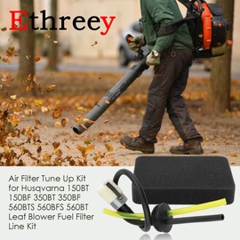 Ethreey 150BT Air Filter Tune Up Kit for Husqvarna 150BT 150BF 350BT 350BF 560BTS 560BFS 560BT Leaf Blower Fuel Filter Line Kit