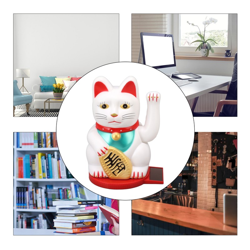 Solar Energy Powered Wealth Welcoming Cat with Waving Arm 6