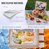 HappyPicnic Picnic Basket Set for 2 - Wicker Picnic Basket
