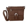 Roma Leathers Concealment Purse w/Buckle (Brown)