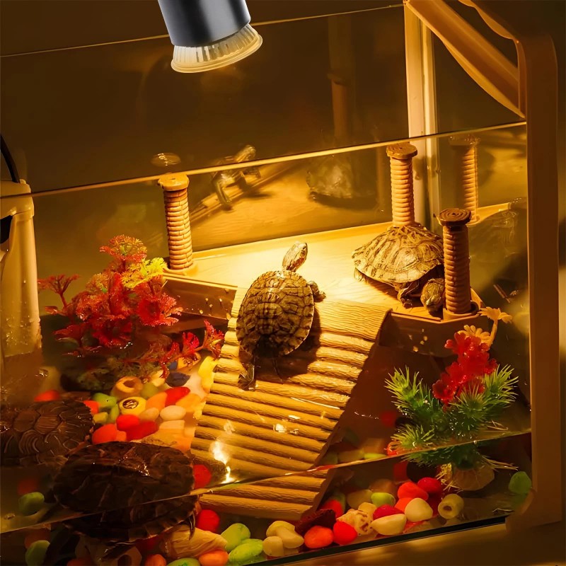Repti Home Turtle Basking Light (Cycle Timer), Tortoise Lamp UVA