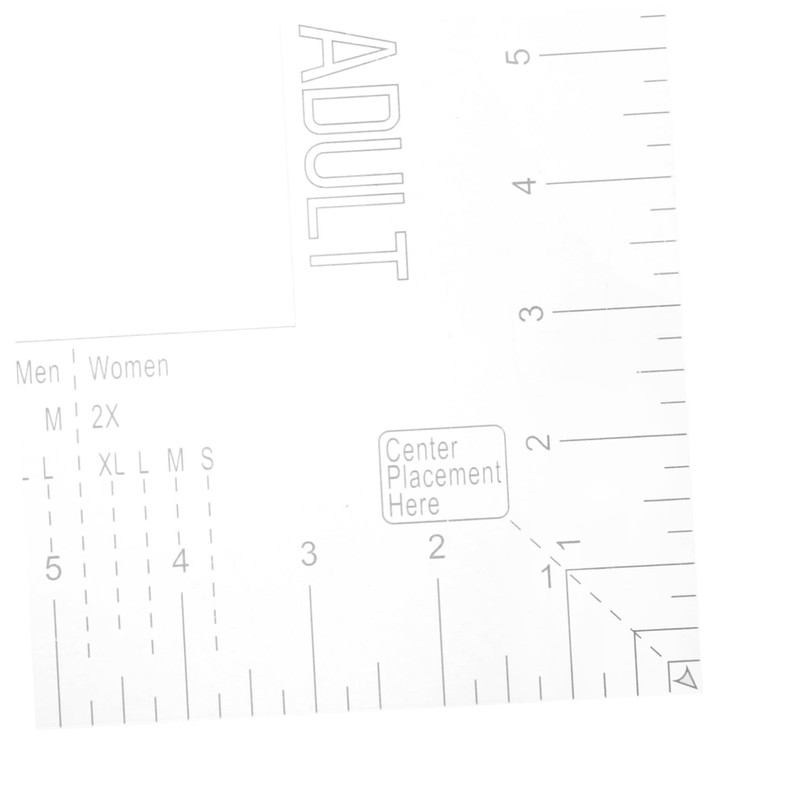 Operitacx Shirt Alignment Ruler Tool for Precise Placement Scale for