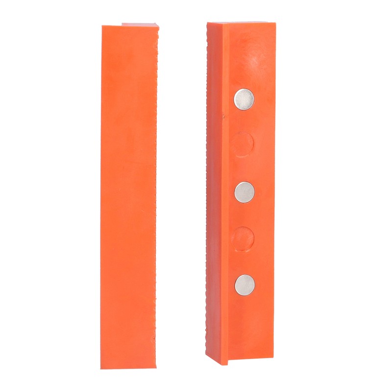 2Pcs Jaws Protection Cover ABS Multiple V Shape Grooves Magnetic