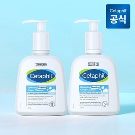 Cetaphil Hydrating Mild Makeup Foaming Cream Cleanser 236ml x 2 / 세타필 하이드레이팅 저자극 메이크업 포밍 크림 클렌저 236ml 2개