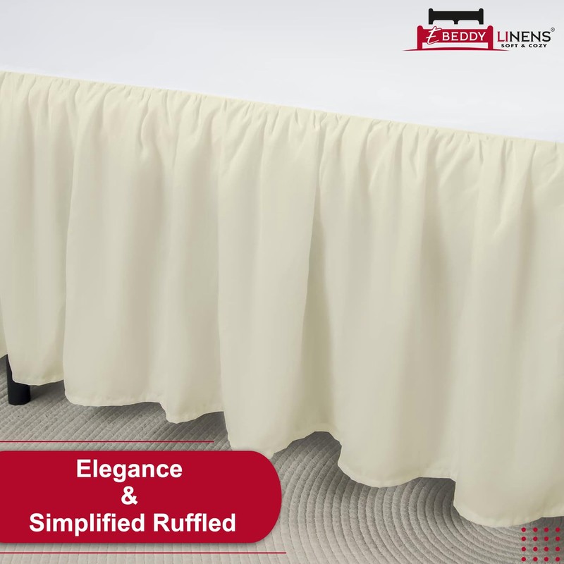 eBeddy Linens Split Corner Dust Ruffle 1PC Bed Skirt 800-TC