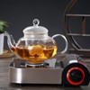 680ml Glass Teapot with Filter Heat Resistance Transparent Tea Kettle