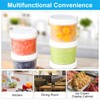 Pack of 16 Small Food Containers, 160 ml Plastic Containers