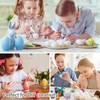 Morcheiong 24 Pcs White Plastic Egg Shakers Musical Instruments, Easter