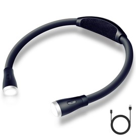 LED Neck Light for Reading, 9 Modes, USB Rechargeable, Reading Light for Book in Bed, Flexible, Hands Free, Eye-protection, Long-lasting, Lightweihgt, Perfect for Reading/ Knitting/Repairing/Working
