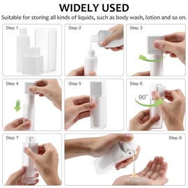 minkissy 3pcs Empty Black Airless Lotion Cream Pump Plastic Container Cosmetic Bottle Dispenser Travel Refillable Containers 30ml For Cosmetic Makeup Serums Cream Lotion Travel Toiletries Liquid