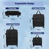 IAMOL Foldable Luggage with Wheel,Expandable Rolling Travel Bag,3 Size Foldable