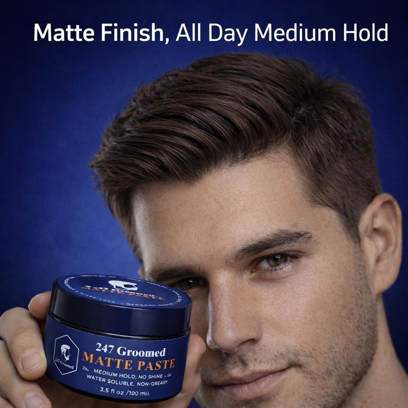 Matte Pomade For Men | No Shine, Medium Hold |