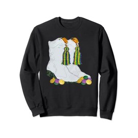 Mardi Gras Majorettes Boots Funny Parade Festival Party Sweatshirt