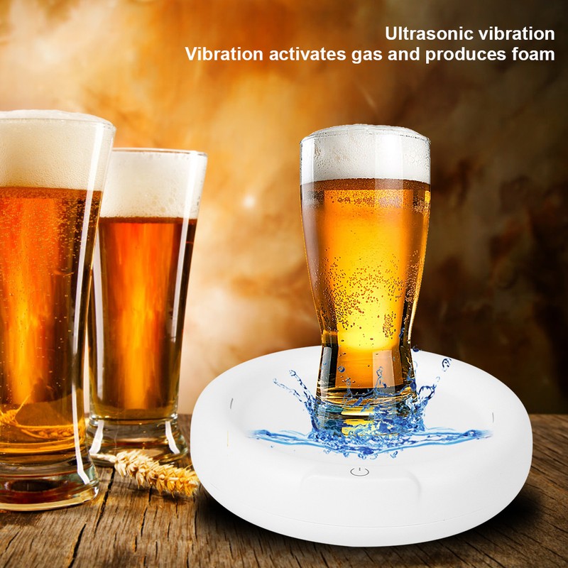 Electric Beer Foamer Home Ultrasonic Beer Foam Maker for Bar