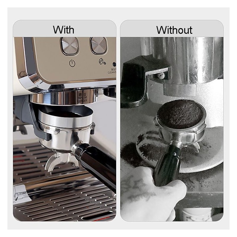 zalati Coffee Dosing Ring Espresso Filter Holder Funnel Coffee Powder