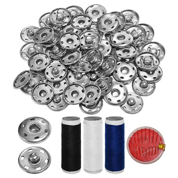 YSDYY 30 pairs of metal snapshots and 1 set of