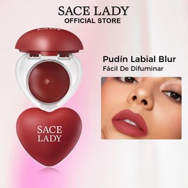 SACE LADY Lip Pudding en Tarro – Tinta Labial Mate Suave con Efecto Blur, Transfer-Proof, Textura Ligera Hidratante, Difuminable y Multiuso,P05 Peach Breeze