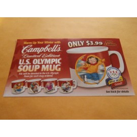 CAMPBELL'S 2002 LIMITED ED. U.S. OLYMPIC SOUP MUG COUPON EXPIRED