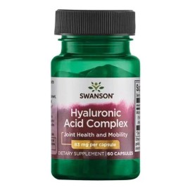 Swanson Complejo De Ácido Hialurónico 83mg 60 Capsulas Sabor Sin Sabor