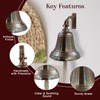 6" Solid Brass Bell Marine Wall Mounted Ship Nautical Bronze