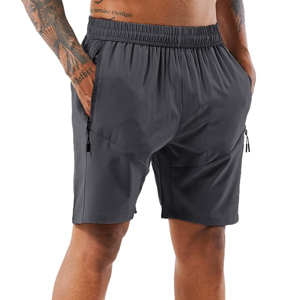 YAWHO Men's Sports Trousers, Short Trousers, Running Shorts, Training Shorts,