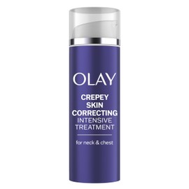 Olay Treatment Cream Intensive Crepey Skin Correcting for Neck & Chest with Retinol24, Vitamin B3 Complex, Deeply Hydrates, Renews & Smoothes Skin, 1.7 fl oz