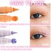 5PCS Double-Ended Colorful Eyeliners Stamp Set,Liquid Eyeliner,Eye Liner Pencils,Matte Liquid