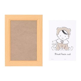 Mat and Frame Set, Photo Frame, First Cut, First Cut Art Card, Art Card, Fetal Hair, Baby, Commemorative, Pregnancy Hair Art, Card, Cute Art Card, Children, Baby Brush, Girls, Boys, 0 Years, 1 Years