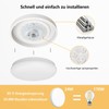 OOWOLF Metallic Ceiling Light LED Lamp - 2 Pack 24
