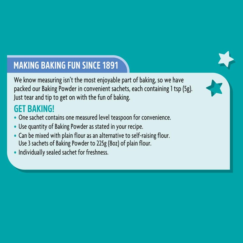 Dr. Oetker Baking Powder Sachets, 6 x 5g