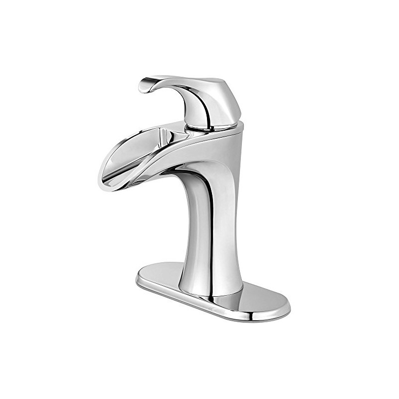 Pfister LF-042-BRCC Brea 4 in. Centerset Single-Handle Waterfall Bathroom Faucet