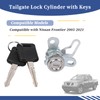 Getfarway Tailgate Lock Cylinder with Keys Compatible with Nissan Frontier