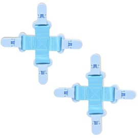 2 pcs Bed Sheet Detangler Reduces Laundry tangles，Keep Bed Sheets/Duvet Covers/Blankets/from Tangling,Twisting, and Balling in Washer and Dryer (Blue)