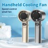 Handheld Fan High-Speed Portable Turbofan USB Rechargeable Electric Fan with