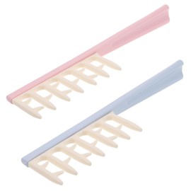 SAFIGLE 2pcs Wide Tooth Comb for Curly Hair Durable Hair Styling Tool Salon Quality Lightweight and Portable and Bangs