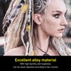 200 Anillos para el Pelo de Rastas, Patrones Exquisitos Ahuecados,