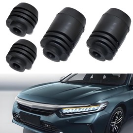 Car Door Hood Bumper Stoper Rubbers - Hood Bumper Rubber Stops for Honda CRV Odyssey City Fit Doors Hood Stoper Cushion Bumper Stoppers Buffer Rubber Pad-4Pcs