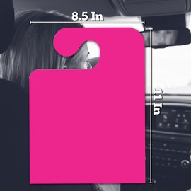 Versa Tags Car Mirror Hang Tags Pack of 50 Blank with Hook Car Hang Tag 8.5" X 11" Car Rear View Mirror Hang Tag Perfect Auto Dealership Supplies Neon Pink Color