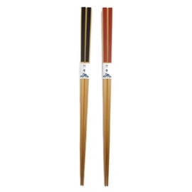 Kikusui Japanese Thin Bamboo Chopsticks (Red and Black)