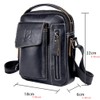 Xieben Leather Shoulder Crossbody Travel Bag for Men Women, #07