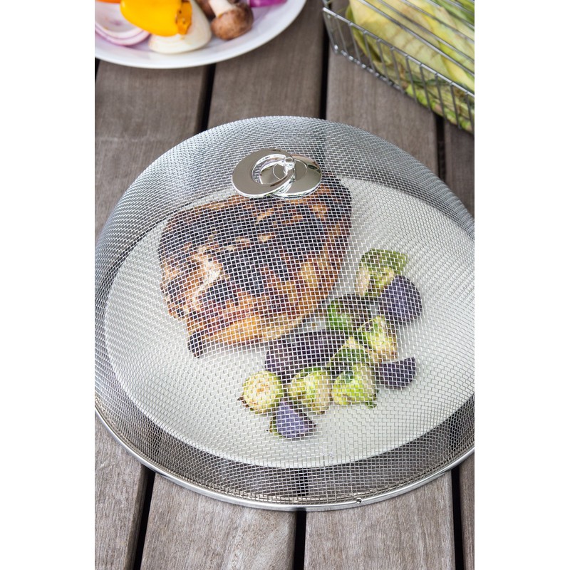 Fox Run Brands Chrome Mesh Food Cover For Outside, 11.75