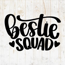 Friendship Quote Decals Sticker - Vinyl Decal for Wall Bottle Phone Car Home Bike Laptop Silhouette -Funny Quotes for Friends DWSV4515