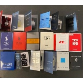 ASSORTED DESIGNER BRANDS 6 High End Designer Men’s Perfume Samples Random Fragrances New (No Duplicates)